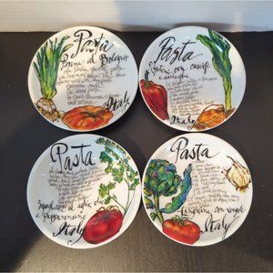 Rosanna Set of 4 Dipping Dishes 4" ~ Pasta Italiana ~ New W/O Box